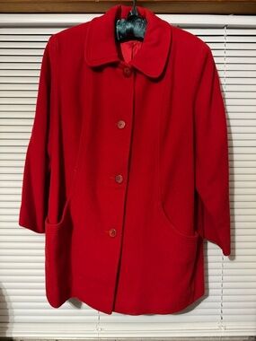 Winter Time Vintage wool Trench Coat